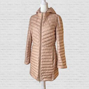 GEOX dusty rose pink packable parka